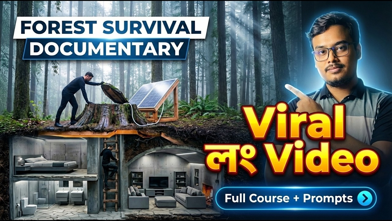 How to Create Forest Survival Videos Using FREE AI | viral Forest Survival Videos | Hasan Skill Zone