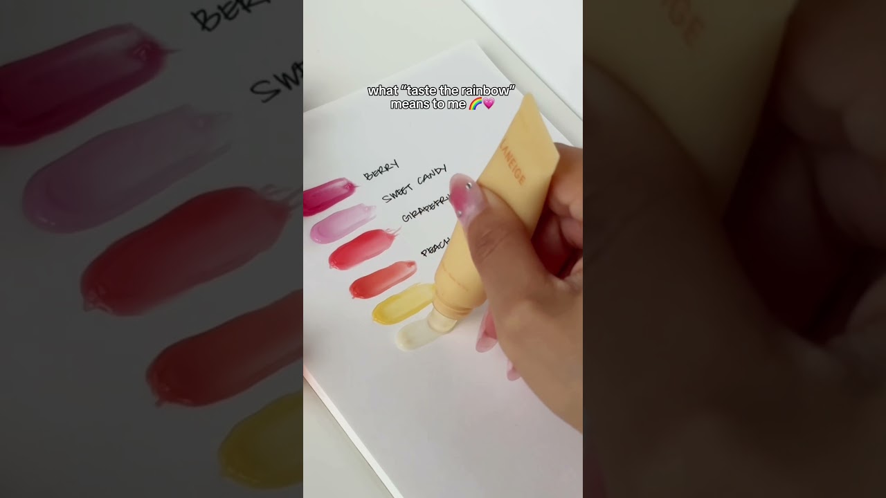 &ldquo;TASTE THE RAINBOW&rdquo; THEY SAID&hellip;😮&zwj;💨🌈 Laneige Lip Glowy Balm