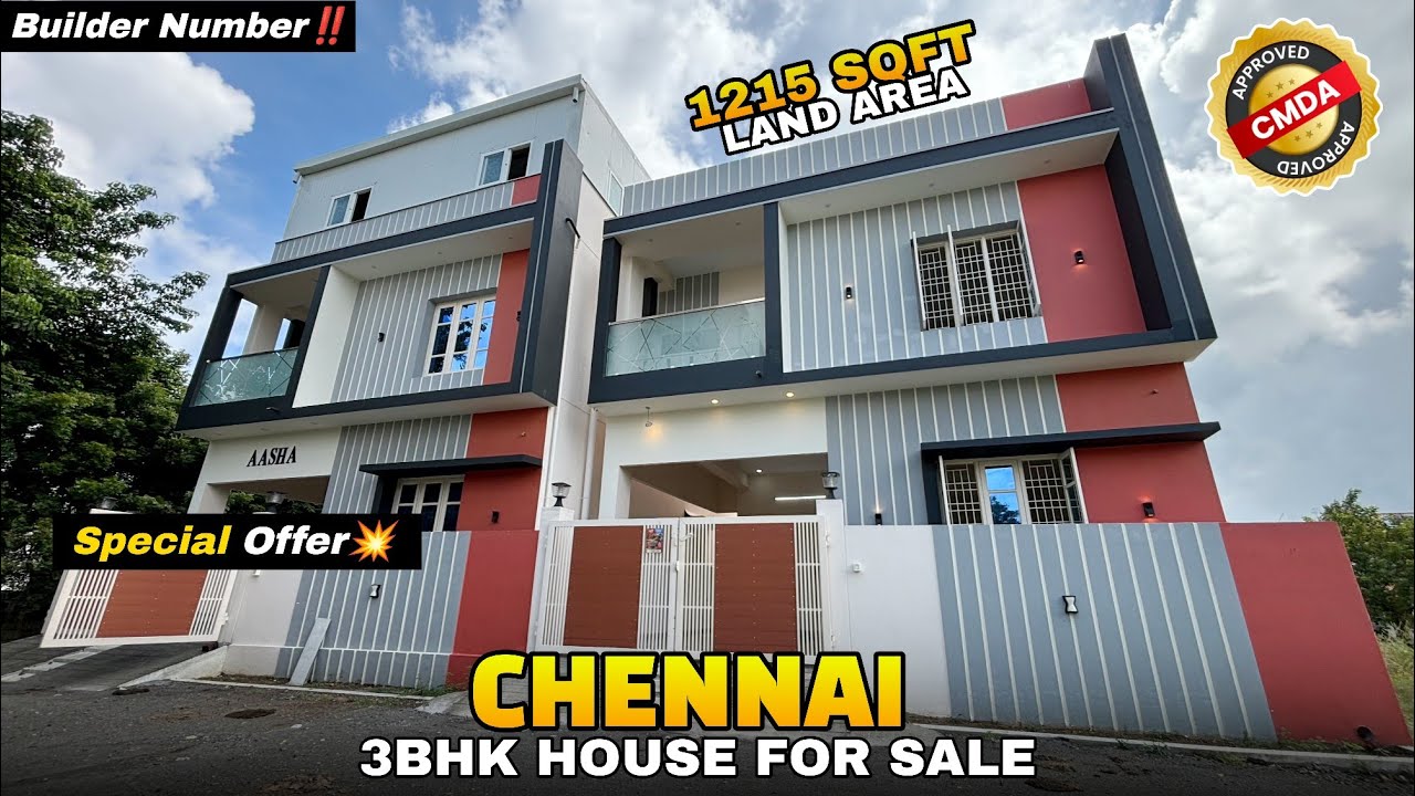 😍Dream Home 🏡🪔3BHK Individual House For Sale 🤩Chennai Tambaram