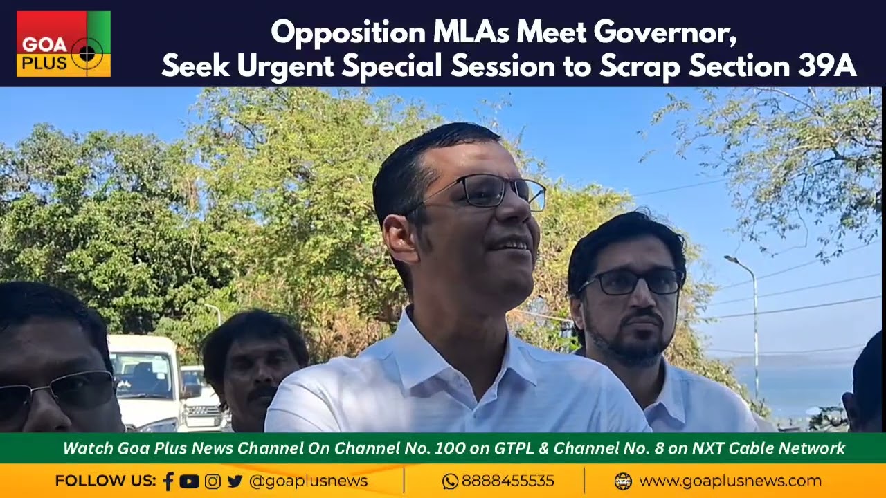 Opposition MLAs Meet Governor, Seek Urgent Special Session to Scrap Section 39A