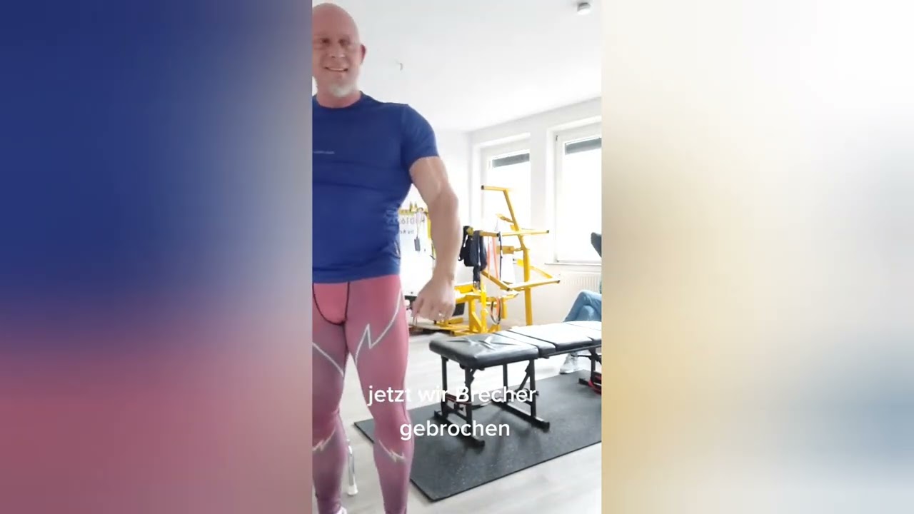 Bodybuilder geht zum Knochenbrecher !