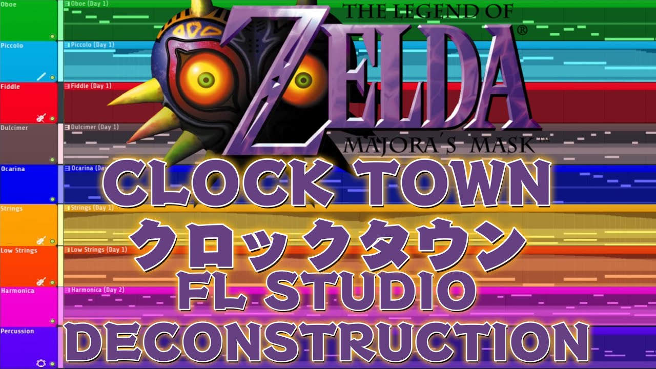 Legend of Zelda: Majora's Mask - CLOCK TOWN - FL Studio Deconstruction