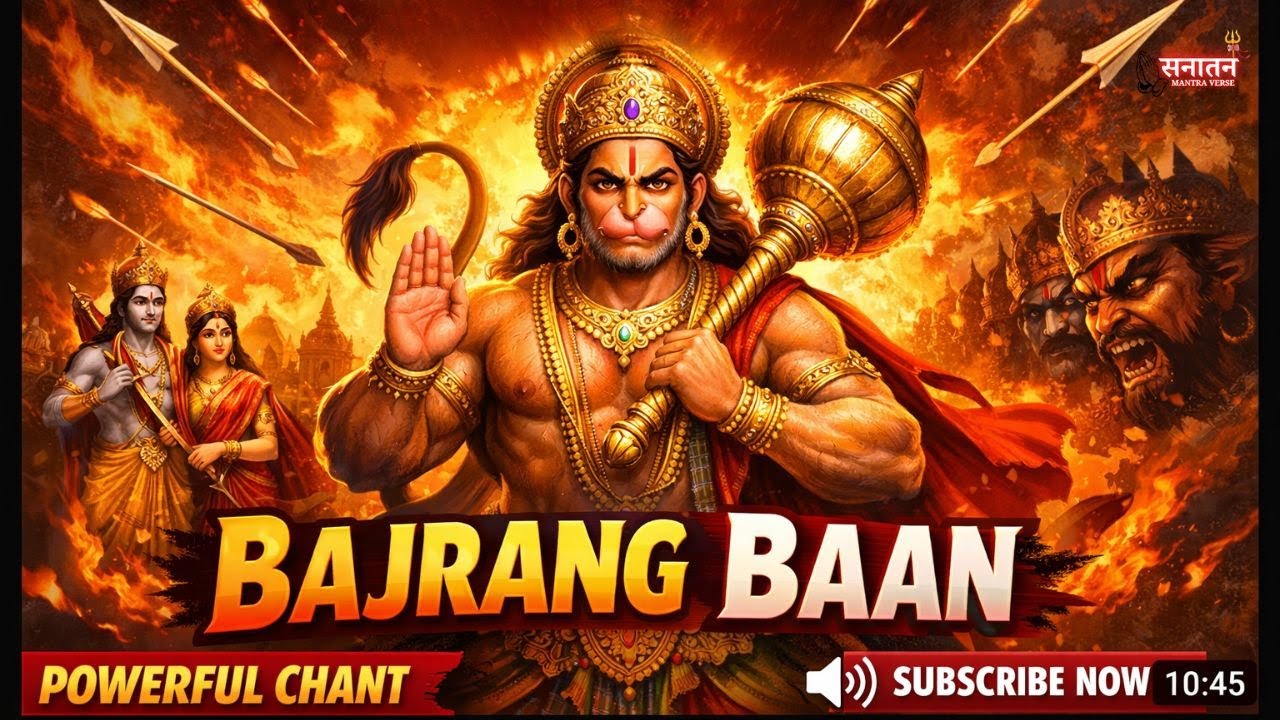 Bajrang Baan | Powerful Hanuman Mantra | सुबह शाम सुनें बजरंग बाण | संकट, भय और नकारात्मकता से रक्षा