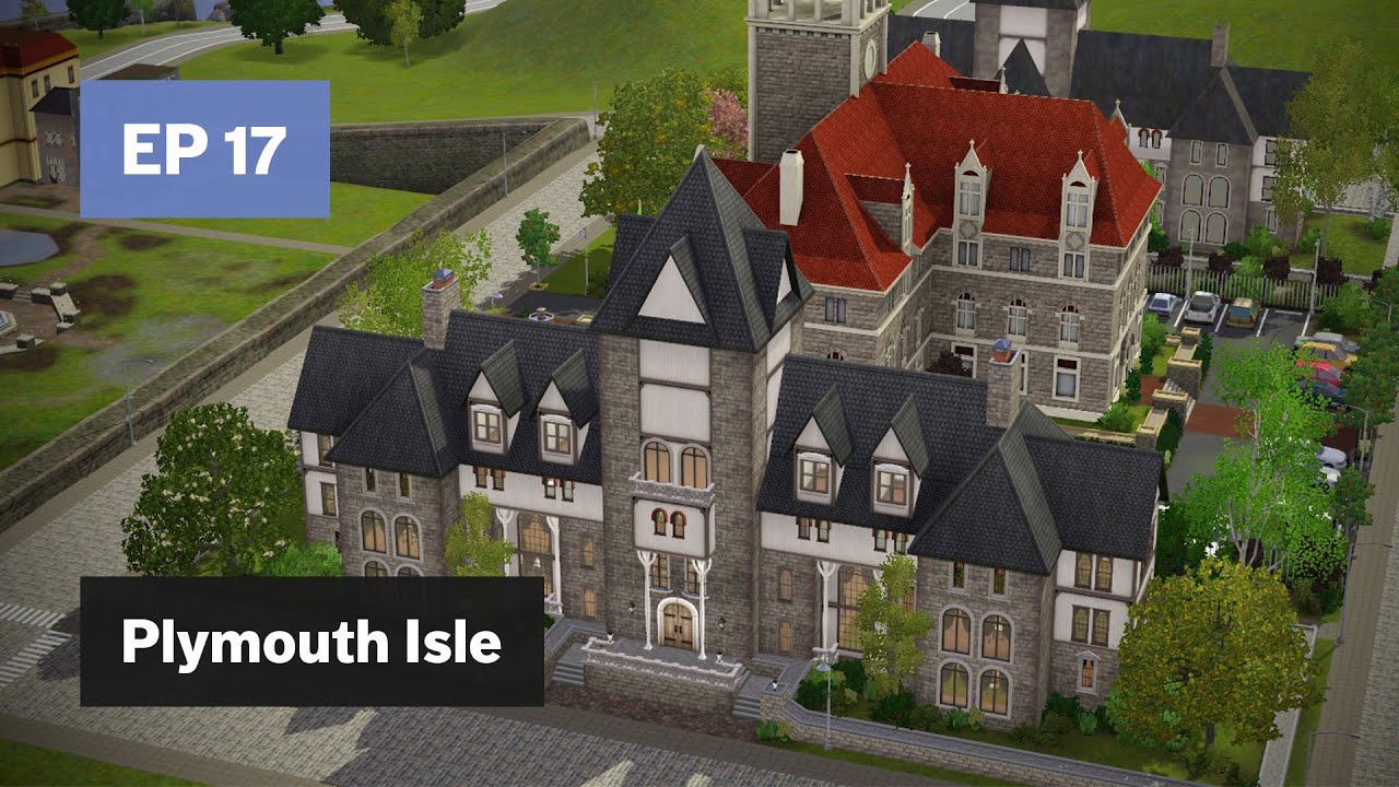 Library &bull; Plymouth Isle EP 17 &bull; The Sims 3 Create a World