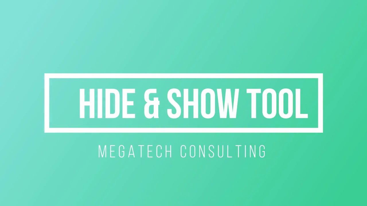 Hide and Show Fields in SharePoint V1.0.1