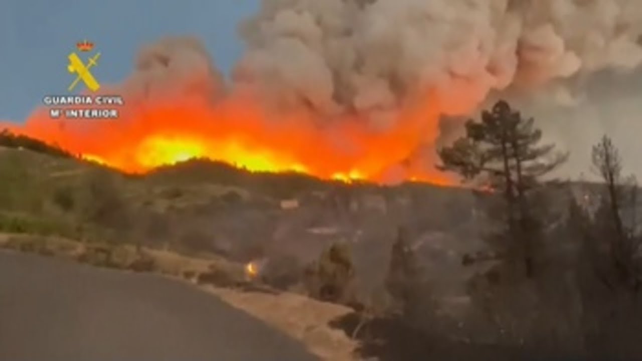 El incendio de La Palma se reactiva en Tijarafe y se trabaja para evitar las viviendas