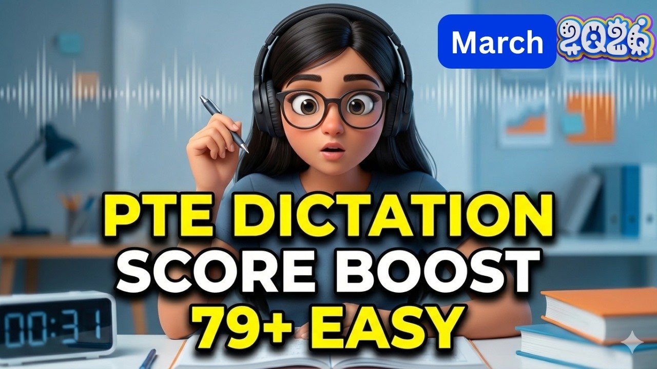 PTE Dictation Practice 2026 | Real Exam-Level Questions | Score 79+ Guaranteed