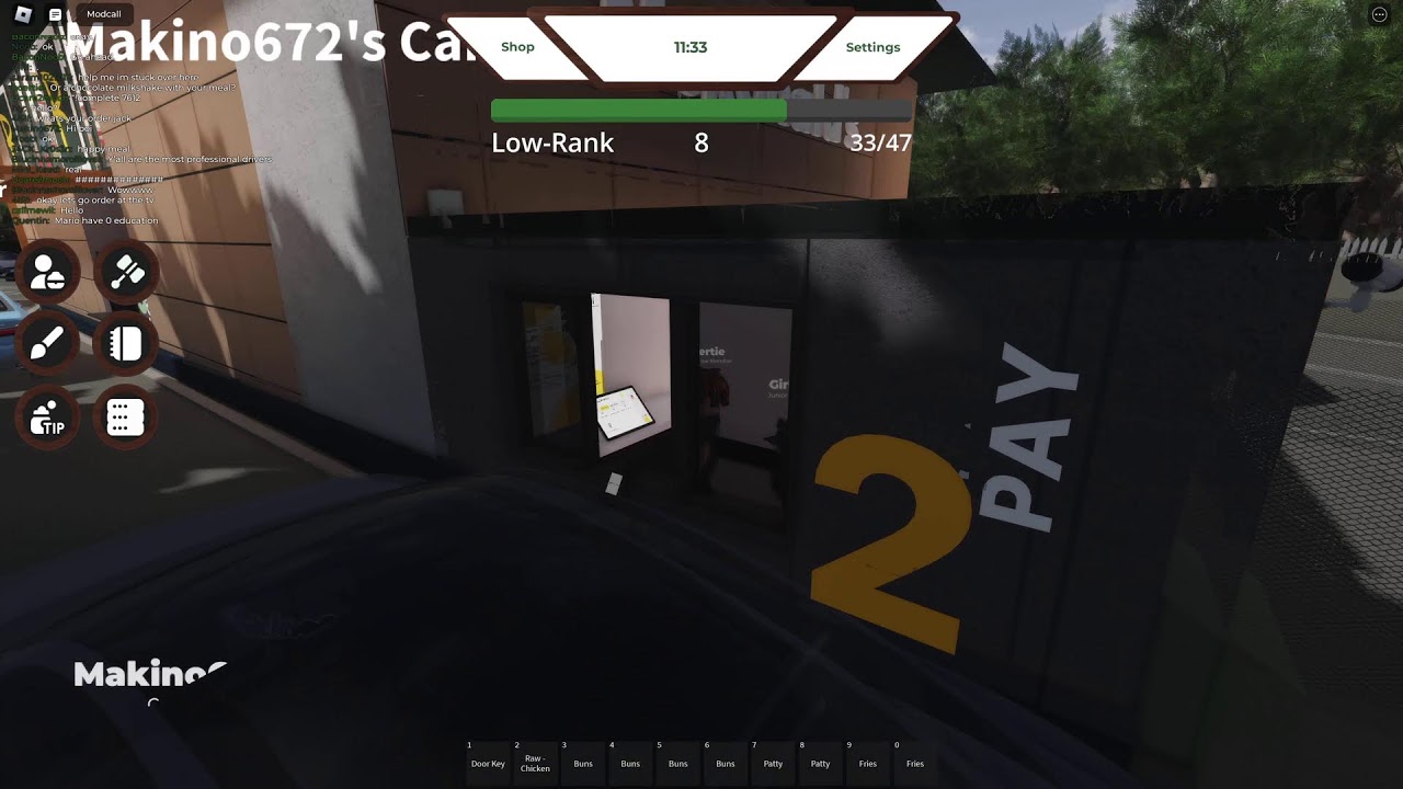 Working at McDonalds in Roblox - POV CREW