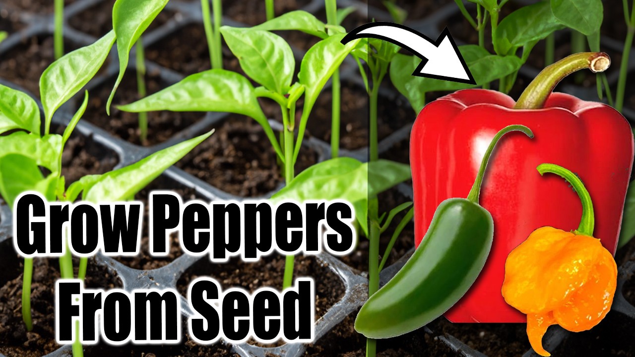 Best Way to Start Pepper Seeds Indoors (or Outdoors)! 🌶️🫑