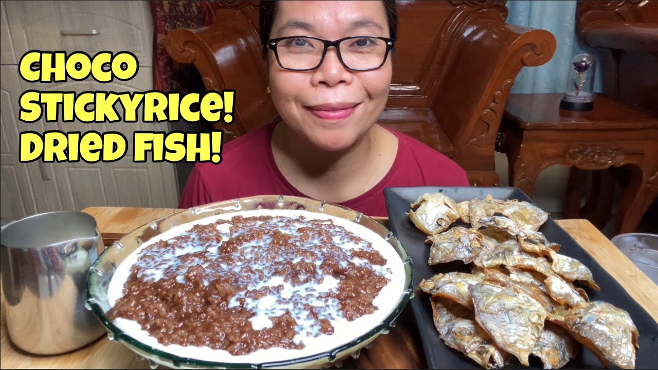 CHAMPORADO AT DANGGIT TUYO! MUKBANG PHILIPPINES! FILIPINO FOOD!