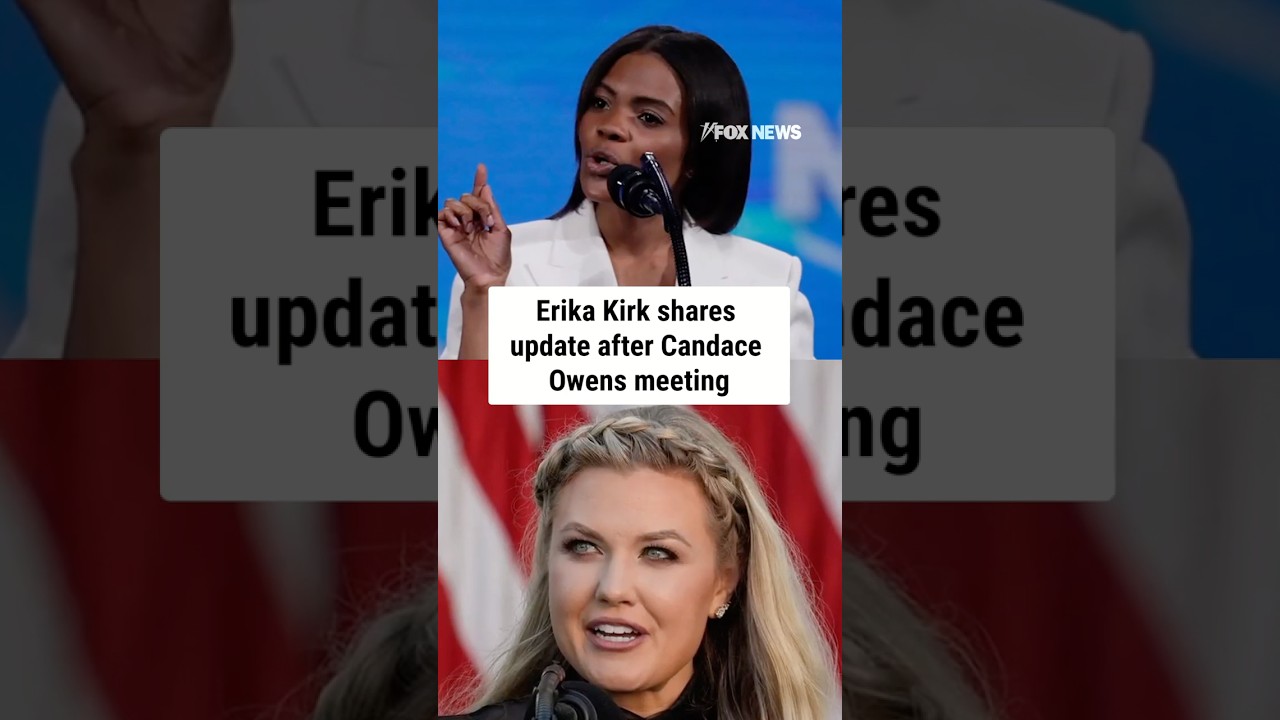 Erika Kirk shares update after Candace Owens meeting #shorts #candaceowens #erikakirk #charliekirk