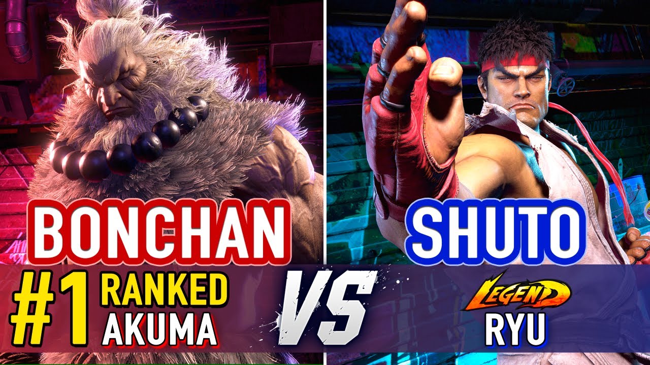 SF6 🤜 Bonchan (#1 Ranked Akuma) vs Shuto (Ryu) 🤛 Street Fighter 6 High Level Gameplay