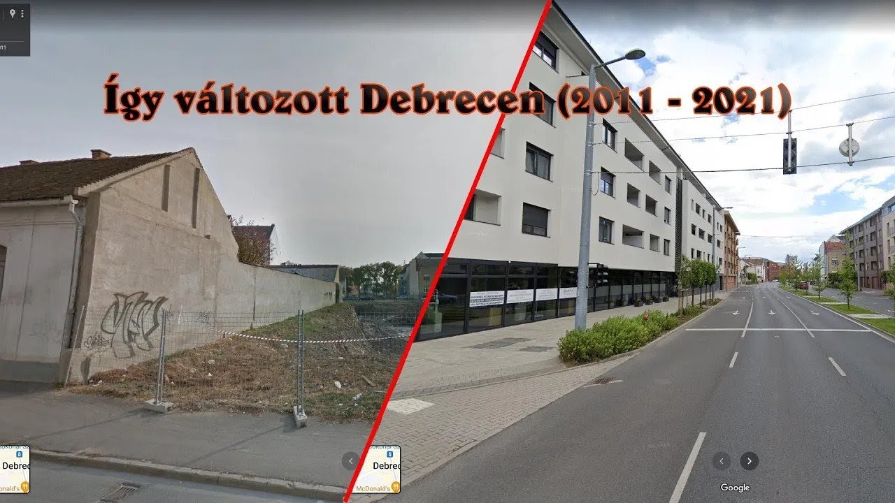Így változott Debrecen (2011 vs. 2021)