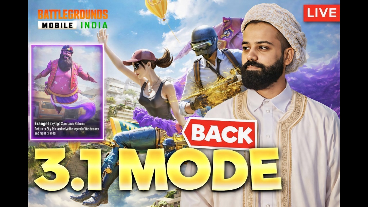 (Vertical) BGMI Live | Skyhigh Spectacle Themed Mode is Back 😍 | PUBG MOBILE 4.2