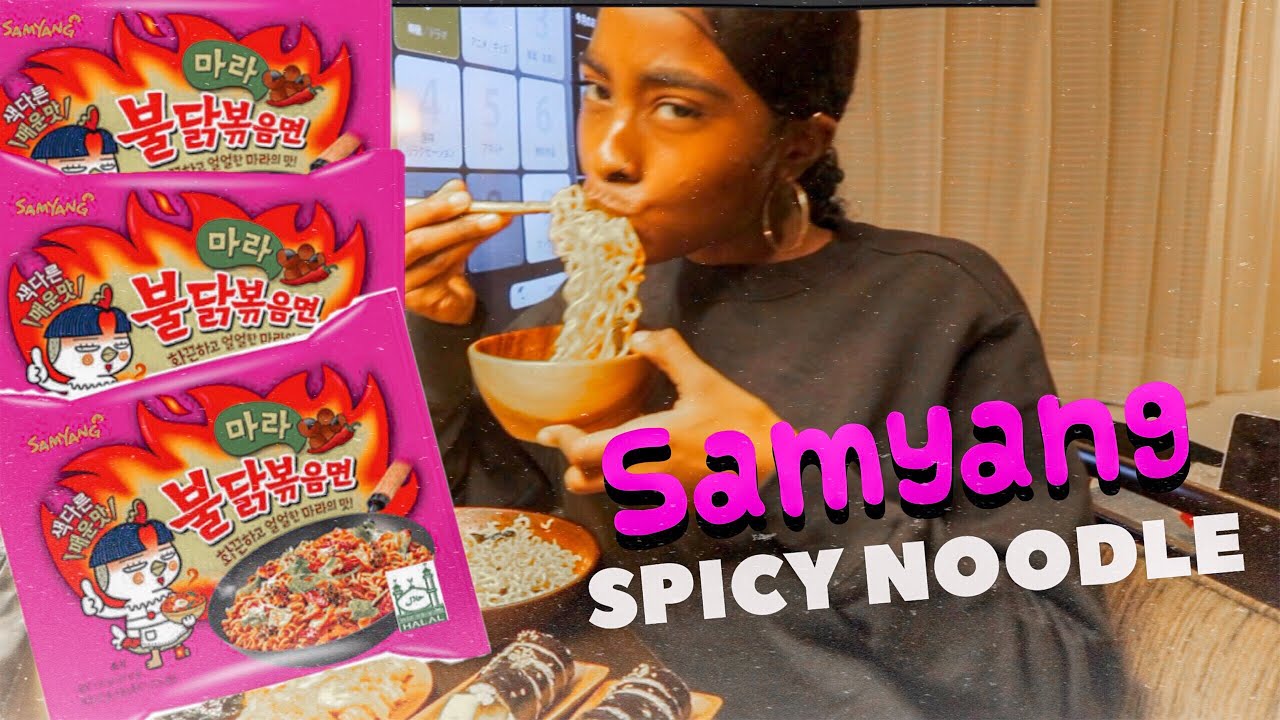 4X SPICY MALA FIRE NOODLE CHALLENGE + I’m not vegan anymore?????