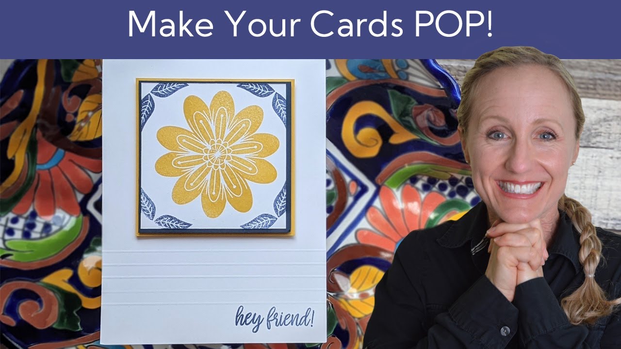 How to Emboss Lines on Cards Without a Machine | Card Making Tutorial
