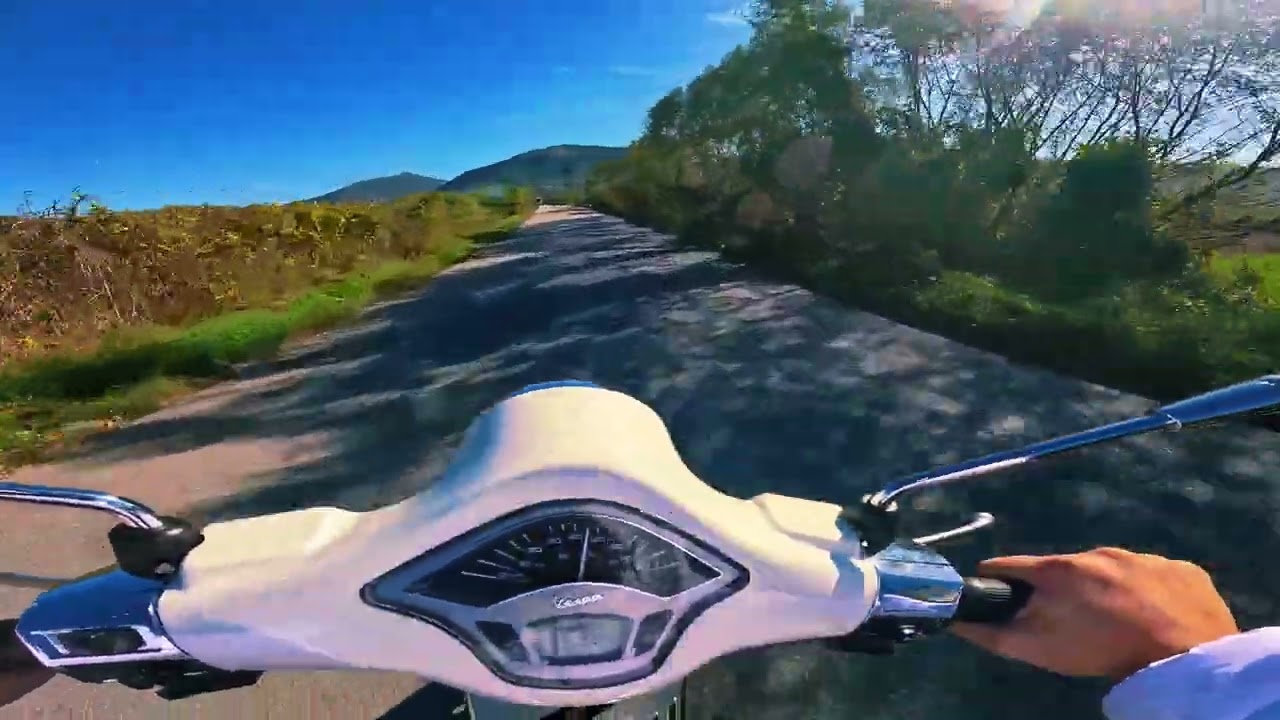 POV : Vespa Primavera 50cc ride