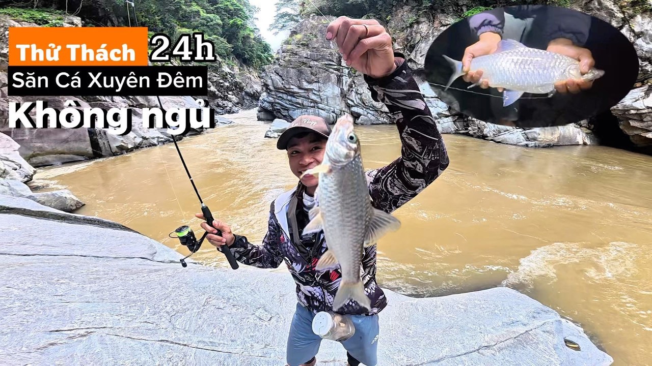 Thử Thách Câu Cá Xuyên Đêm Săn Thủy Quái Ở Nơi Đáng Sợ | Overnight Fishing Challenge