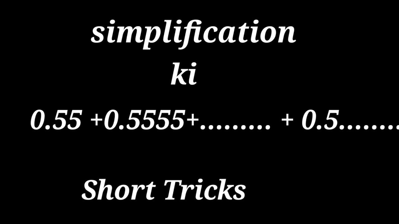 Simplification | Simplification Ki Short Tricks | @ educationalstream_z4h |Mathematics |  सरलीकरण |