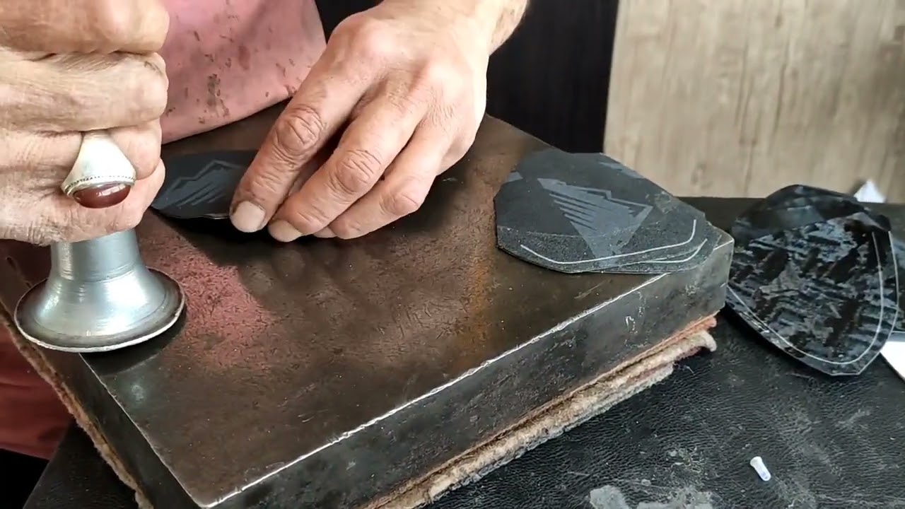 Mass production process of synthetic shoe uppers. Shoe production workshop in Iran