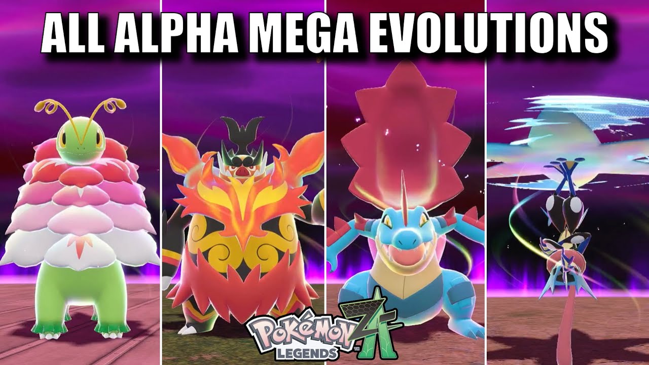 All Alpha Mega Evolutions in Legends Z-A