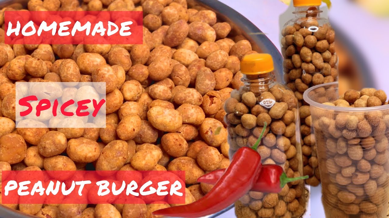 COMMERCIAL SPICEY COATED PEANUTS | PEANUTS BURGER | EGGLESS PEANUT