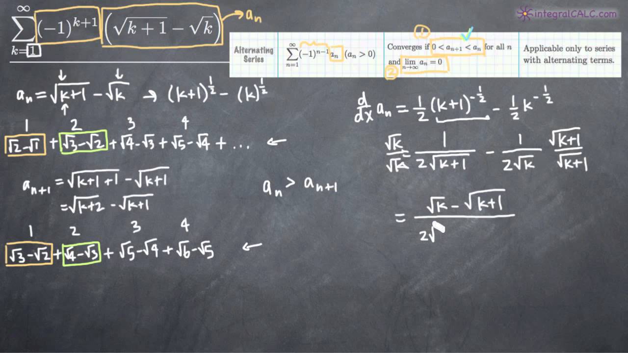 Alternating Series Test - Calculus (KristaKingMath)