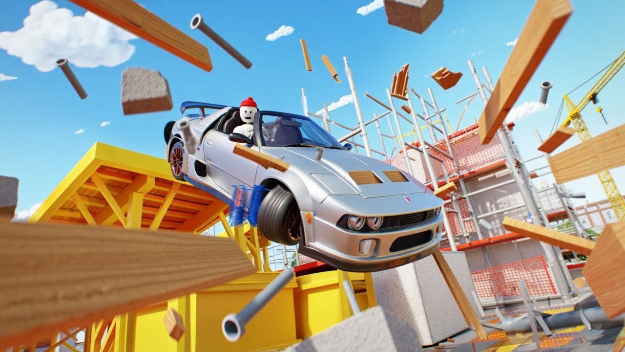 Sky Jump Rider #jumpin car #games# jumping 