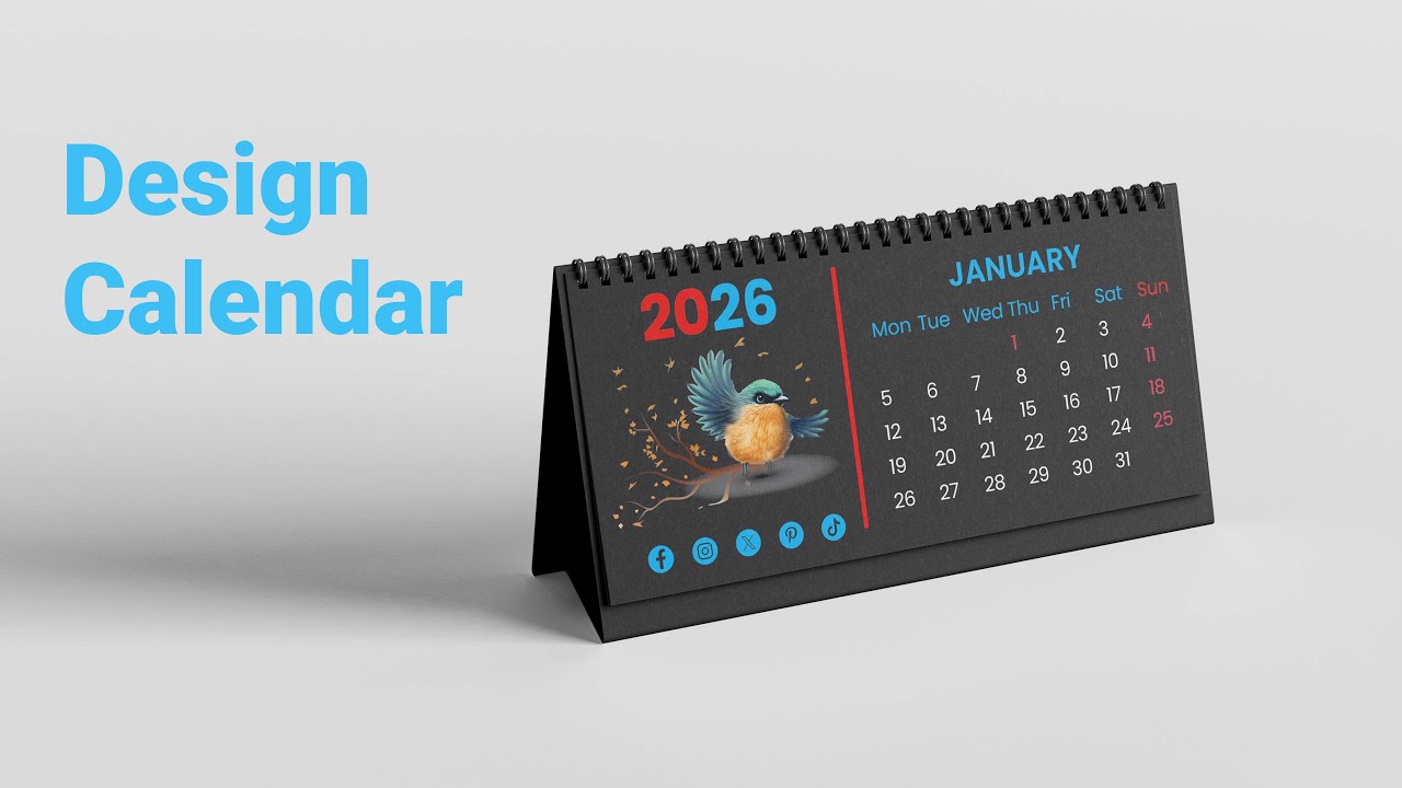 Design a New Year Calendar in Adobe Illustrator  Step by Step Tutorial