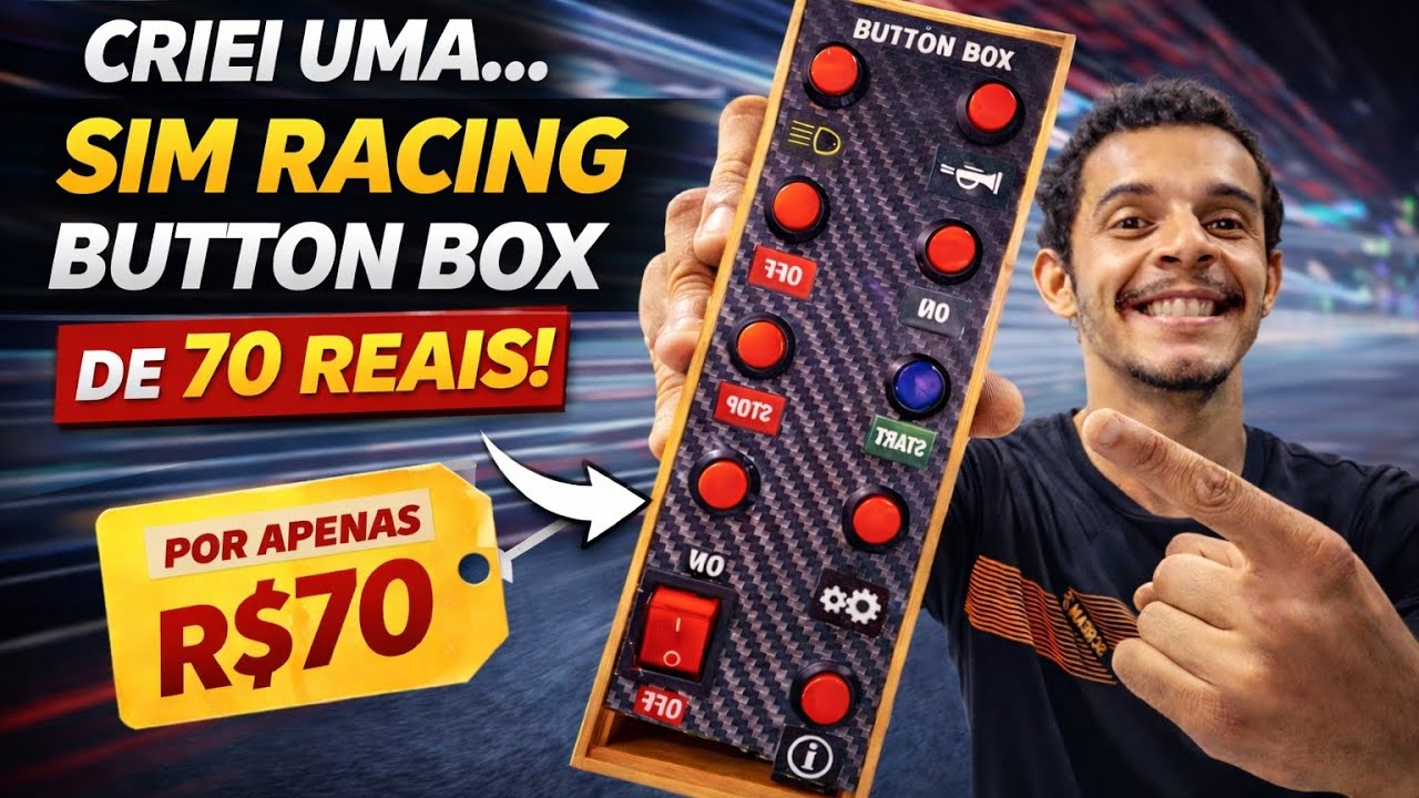 BUTTON BOX FUNCIONAL POR R$76?! (SIM RACING BARATO EXISTE)