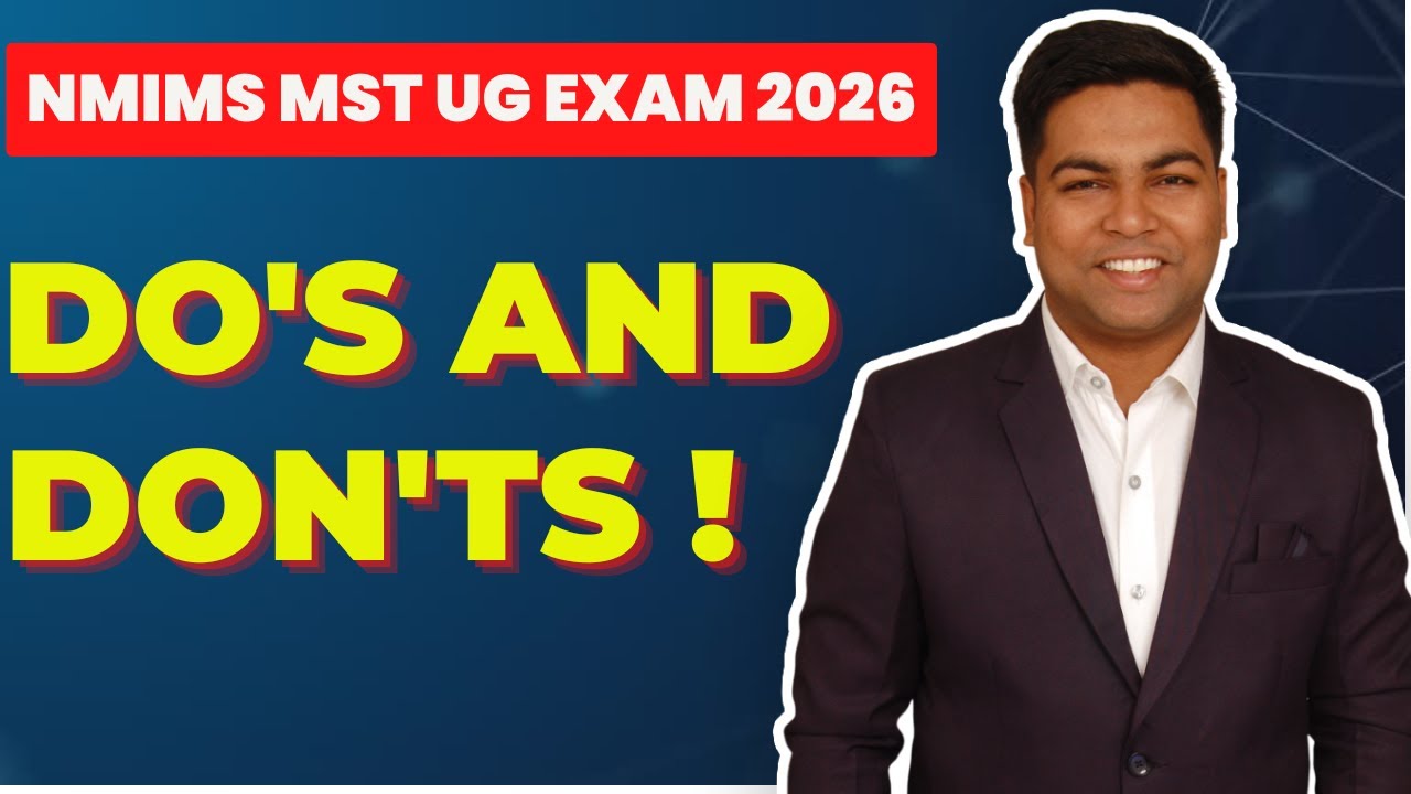 NMIMS MST EXAM 2026 I Do's and Don'ts !