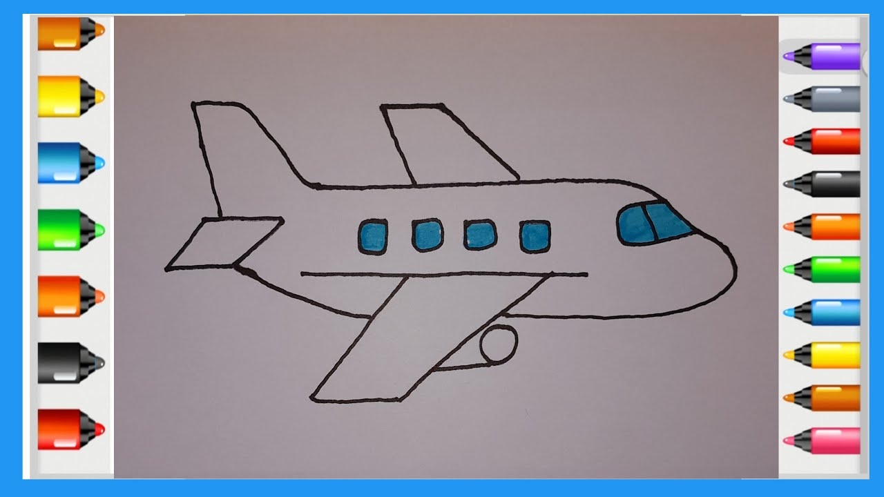 Samolyot rasmini chizish  Рисование самолета Drawing a plane