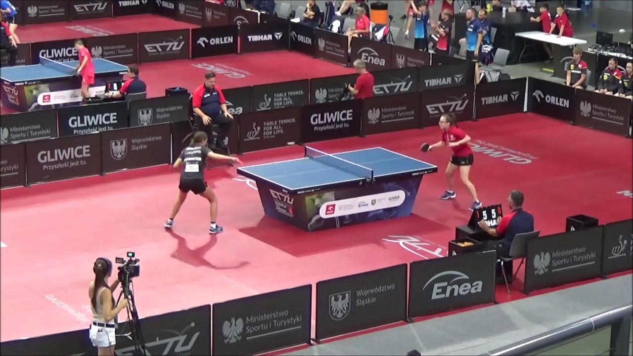 LACHENMAYER Lea vs BRZYSKA Anna|U19 girls teams semifinal POL vs GER|EYC 2023