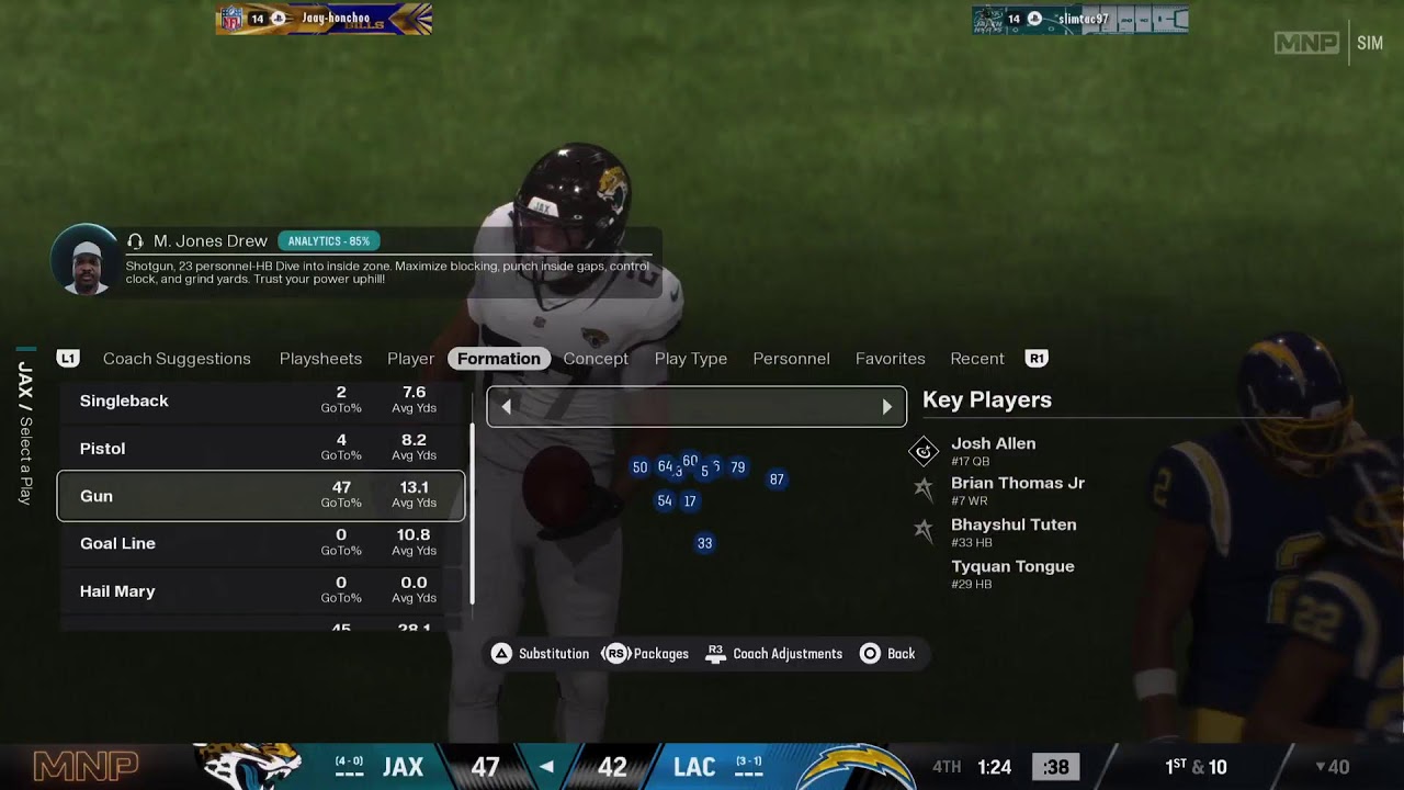 Jags vs Chargers
