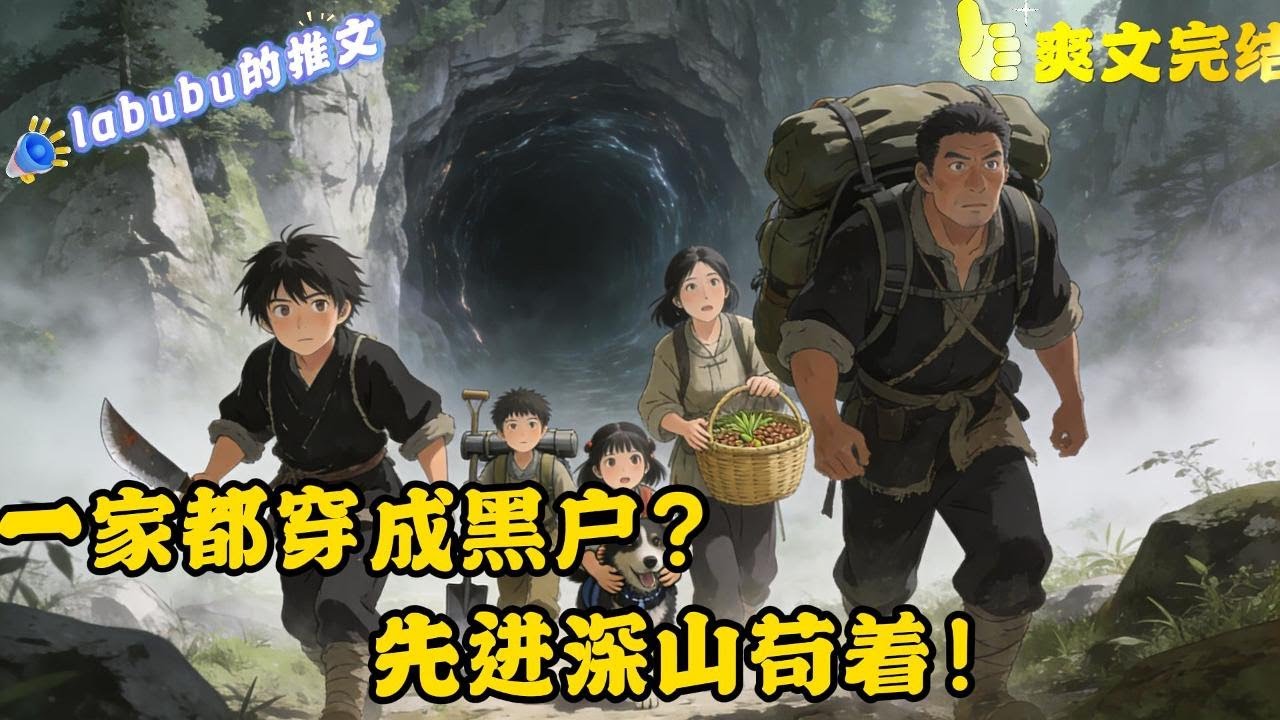 完结： 熬夜看小说的沈南乔突然听到穿越倒计时，当机立断囤物资，囤好物资，一家五口整整齐齐的穿越到了一个不知名朝代，还是身穿，黑户！反正他们有物资有武器，不怕！#空间#种田#重生#系统