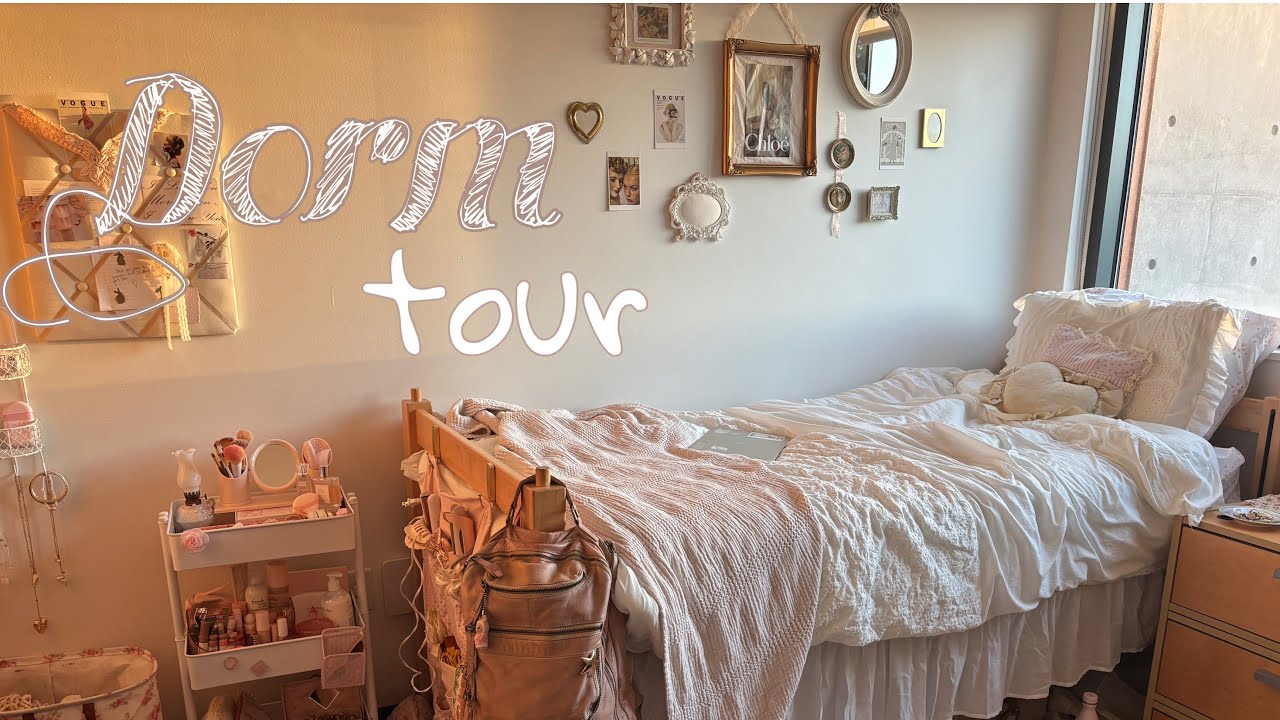 aesthetic dorm tour! | move in with me