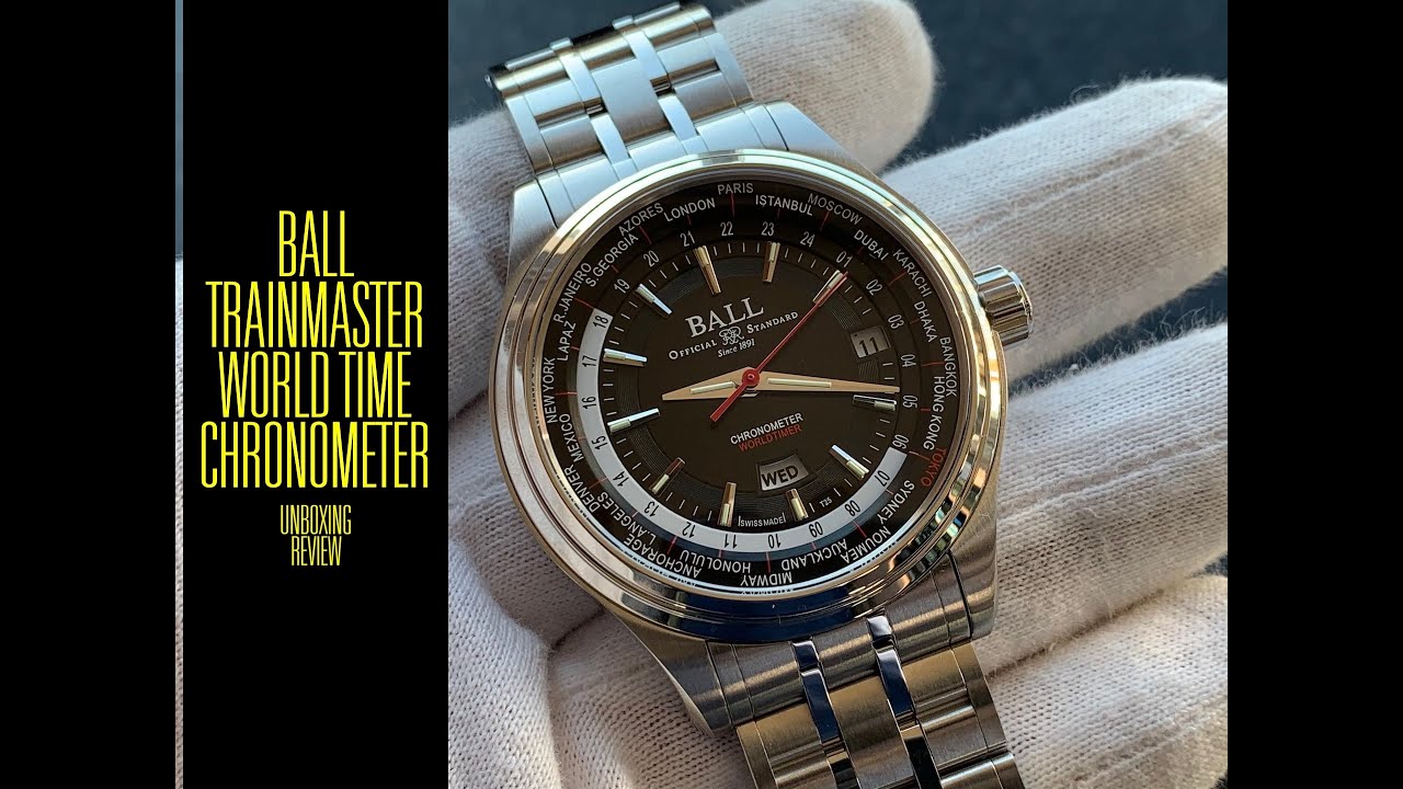 Ball Trainmaster World Time Chronometer GM2020D-S3CJ-BK Watch | Unboxing e Review | Valjoux Relogios