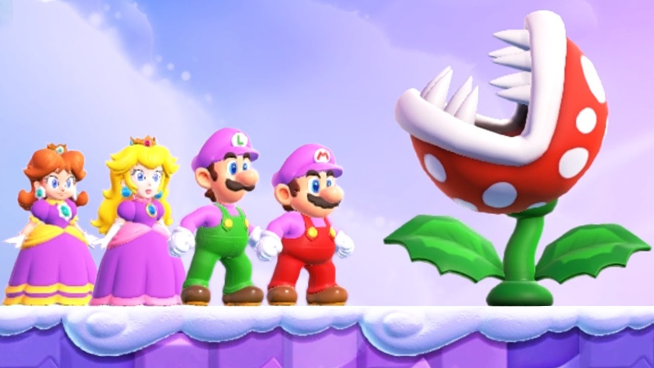 Super Mario Bros. Wonder 100% Walkthrough - World 2 (4 Players)
