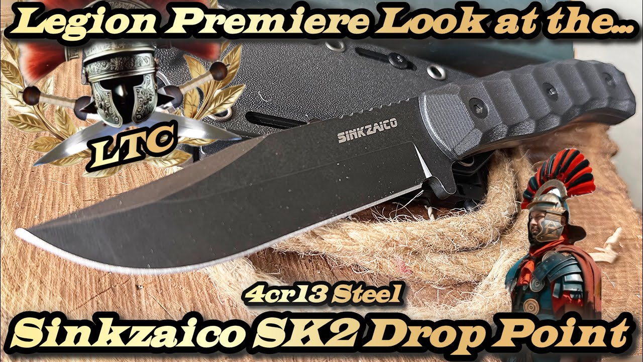 Legion Premiere of the Sinkzaiko SK2 Drop Point in 4cr13 Steel