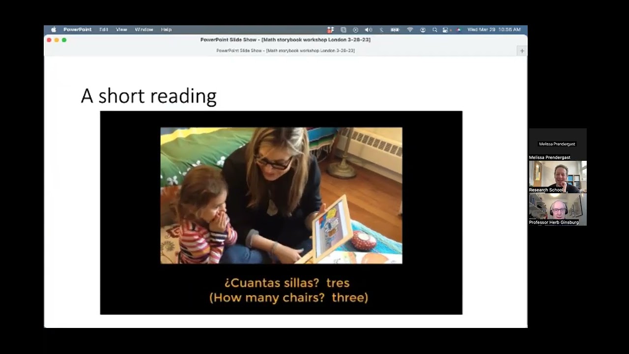 Professor Herb Ginsburg: Maths Storybook Workshop
