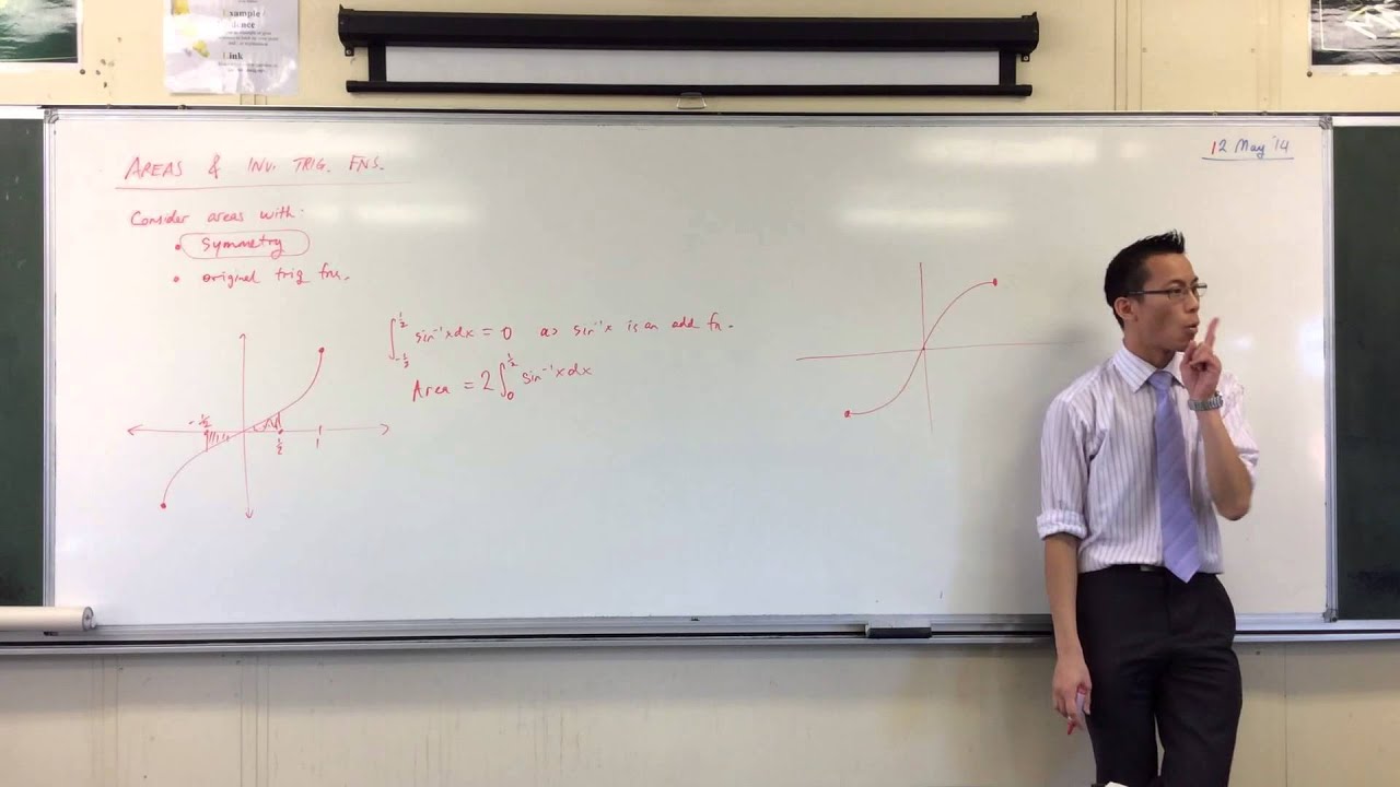 How to Approach Areas Under Inverse Trig. Functions (1 of 2)
