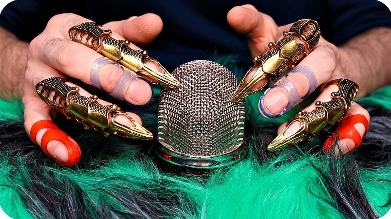 ASMR Blue Yeti Scratching with Claws and Gel Finger Pads (No Talking)