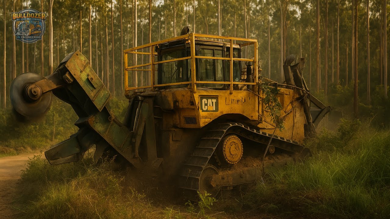 Watch This Bulldozer Transform the Land for Paper-Tree Reforestation!