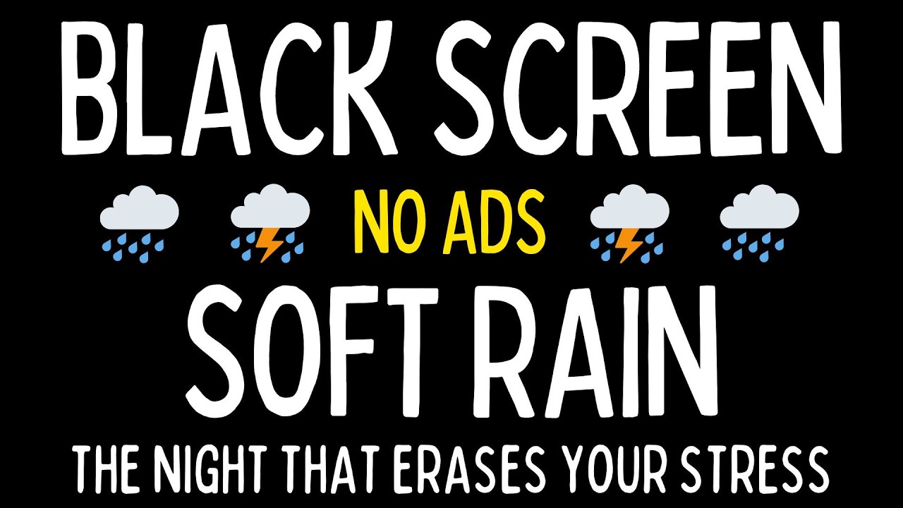 Ultimate Heavy Rain & Thunderstorm | BLACK SCREEN | NO ADS | Deep Sleep in Minutes