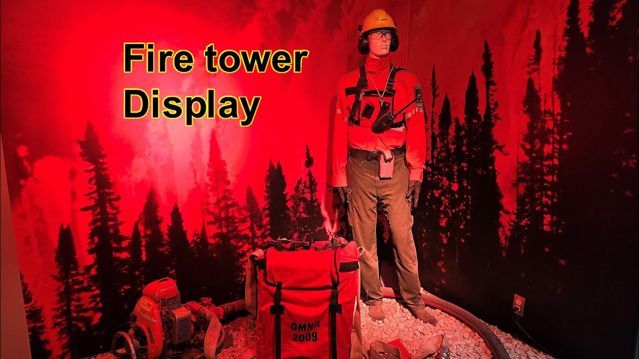 Fire Tower display at Bush Plane Museum Sault Ste Marie Ontario Very cool