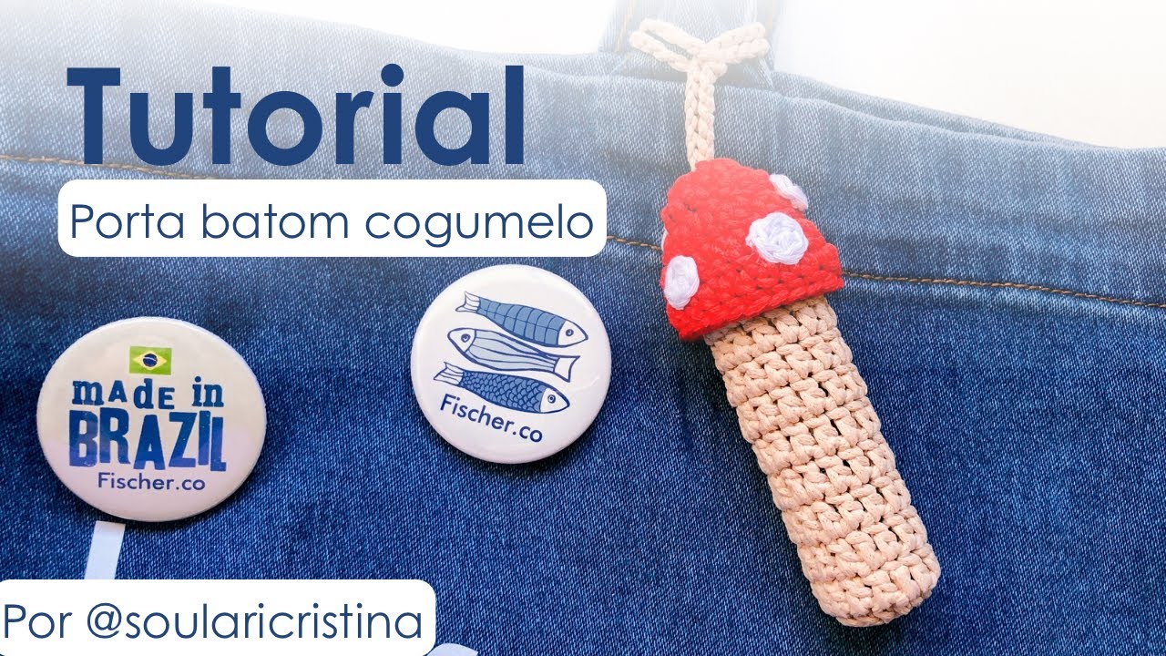Porta batom crochê - tá bombando na gringa esse acessório em crochê cheio de estilo