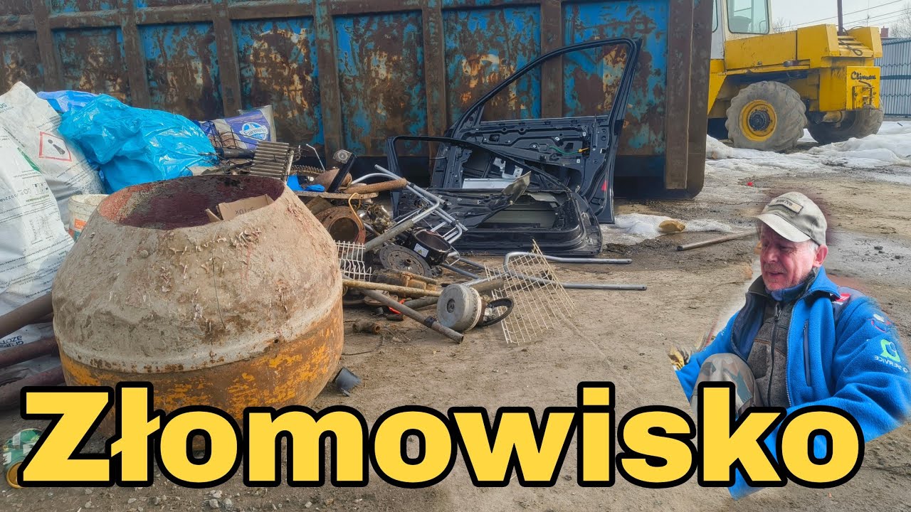 Złomowisko jedziemy z zamrożonym złomem