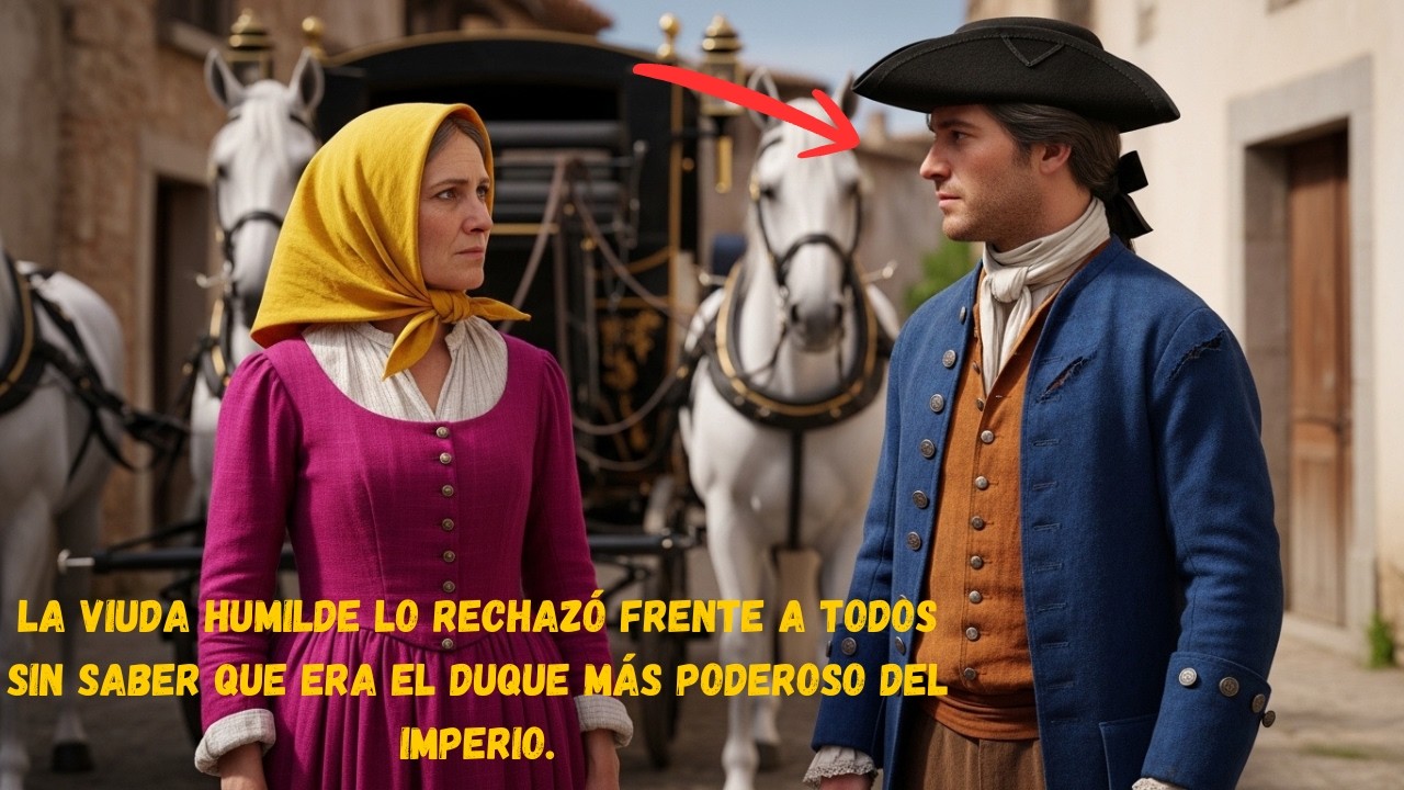 La viuda humilde lo rechazó frente a todos… sin saber que era el duque más poderoso del imperio.