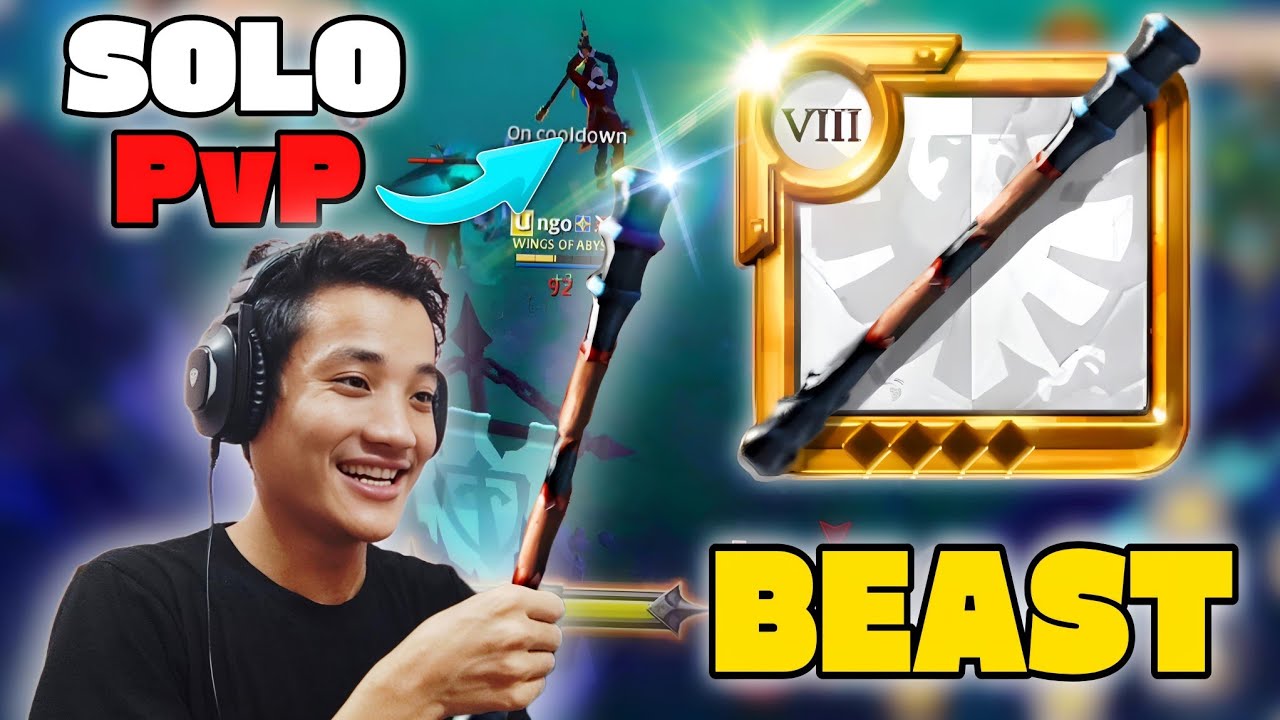 Best Quarterstaff Build💪 for Solo PvP DOMINATE - Albion Online Mobile 