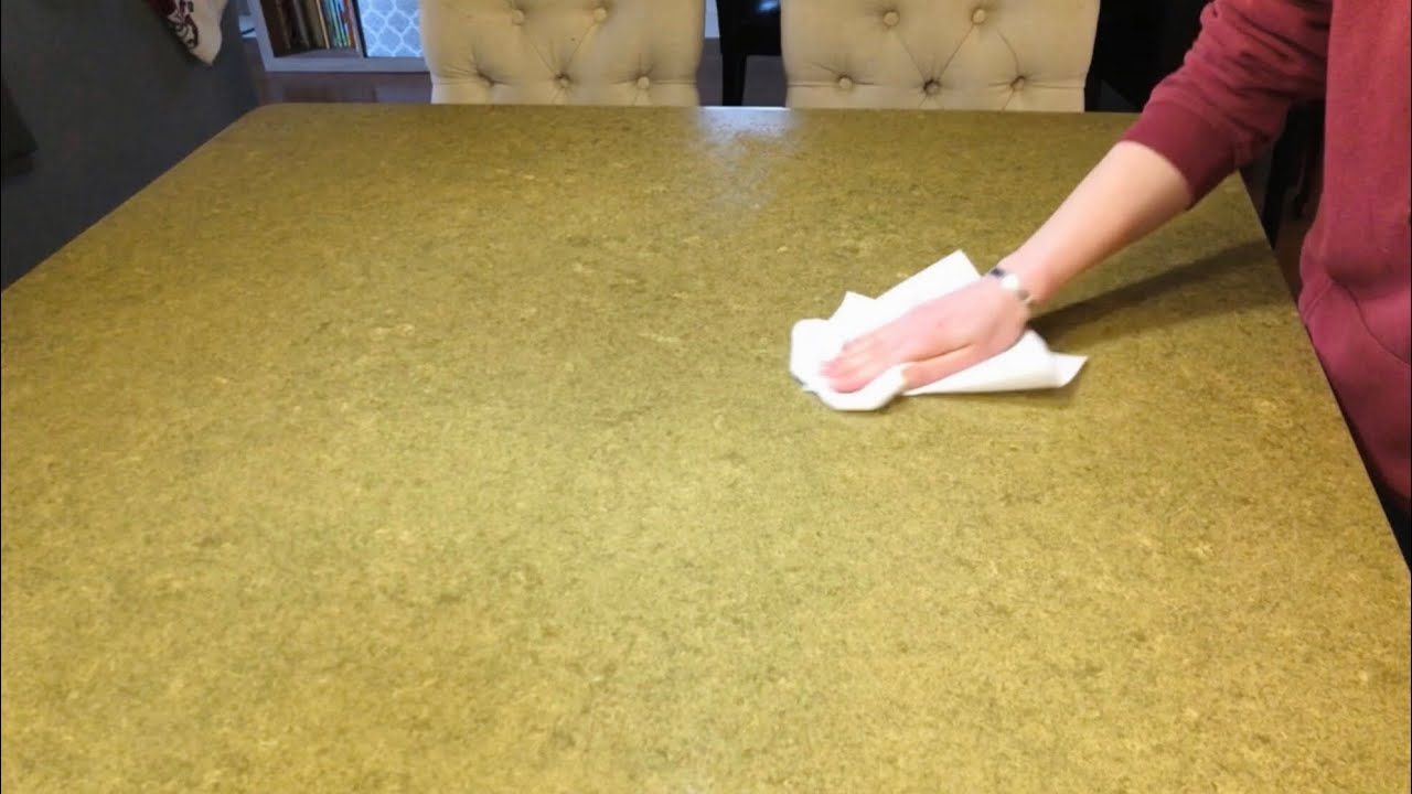 ASMR wiping & cleaning kitchen surfaces & coffee table with bleach spray (no talking)